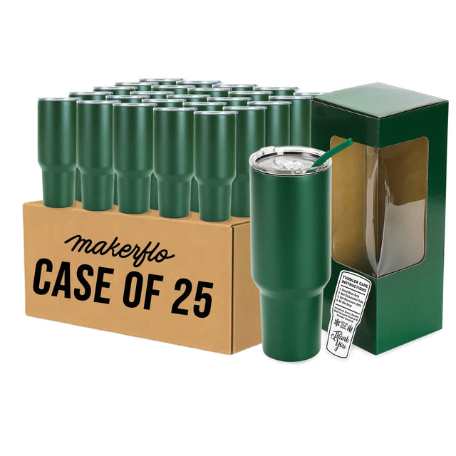MakerFlo 40oz MakerTwist™ Tumbler – Customizable Stainless Steel Drinkware