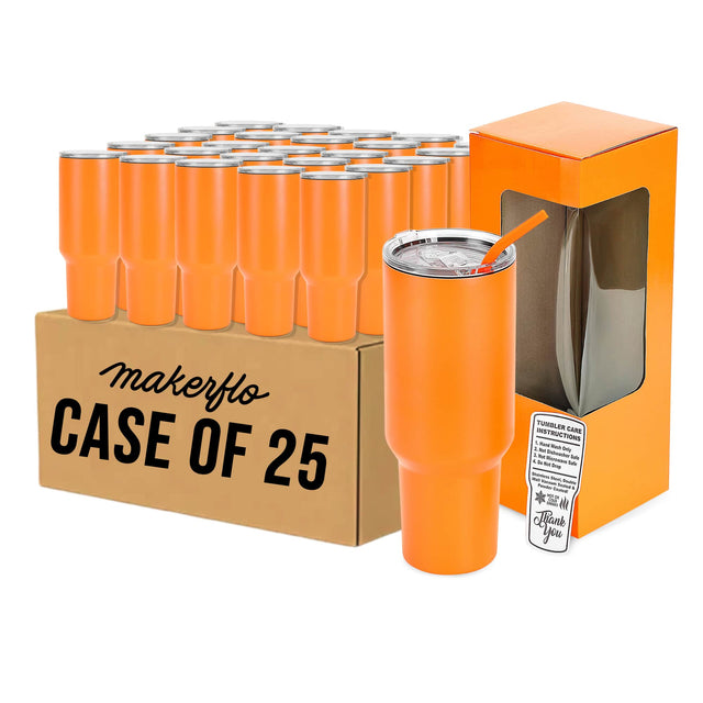 MakerFlo 40oz MakerTwist™ Tumbler – Customizable Stainless Steel Drinkware