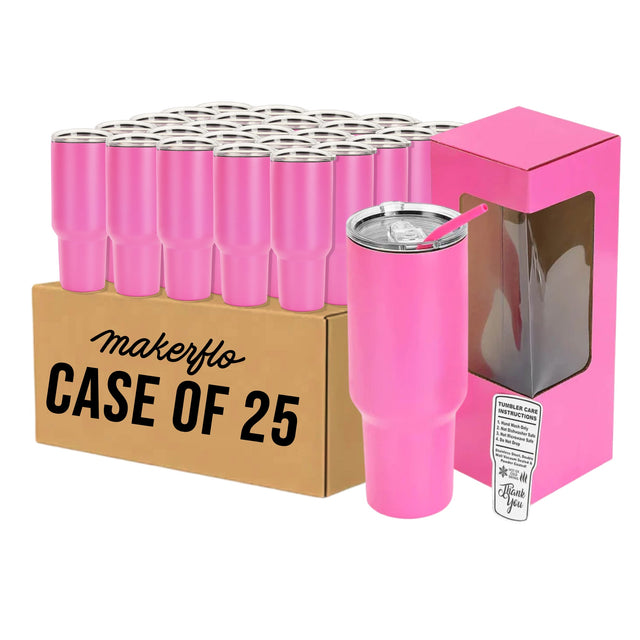 MakerFlo 40oz MakerTwist™ Tumbler – Customizable Stainless Steel Drinkware