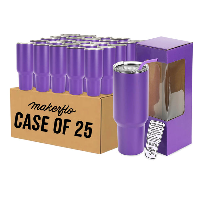 MakerFlo 40oz MakerTwist™ Tumbler – Customizable Stainless Steel Drinkware