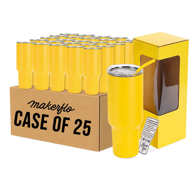 MakerFlo 40oz MakerTwist™ Tumbler – Customizable Stainless Steel Drinkware