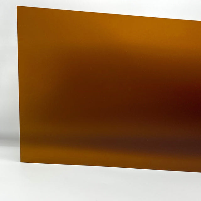 1/8" Frosted Amber Cast Acrylic Sheet – Double-Sided Matte Acrylic