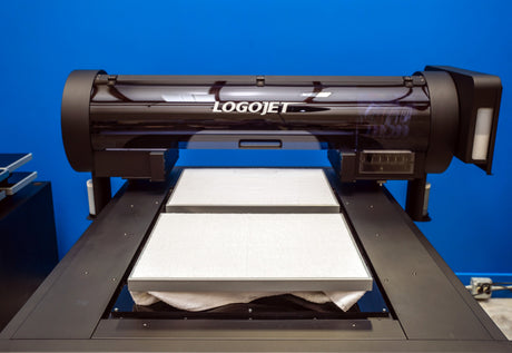  LogoJET T90 PRO Direct to Garment XL Platen 16"x20" imprint area | LogoJET Inc.