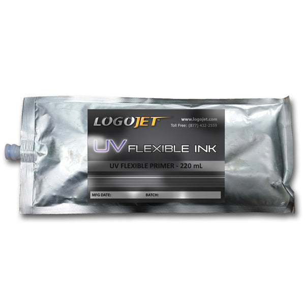 LogoJET UV-Curable Ink for UV2400, UVx60 and UVx90 Printers, 220ml Bag